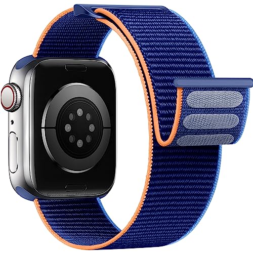 Yoohoo Nylon Straps Compatible with Apple Watch Straps 38mm 40mm 41mm 42mm(Series 10 11) Women Men,Upgraded Soft Nylon Strap Replacement Watch Bands for iWatch Series 11 10 9 8 7 6 5 4 3 2 1 SE
