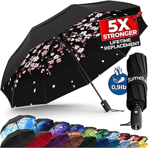 TUMELLA Strongest Windproof Travel Umbrella Cover