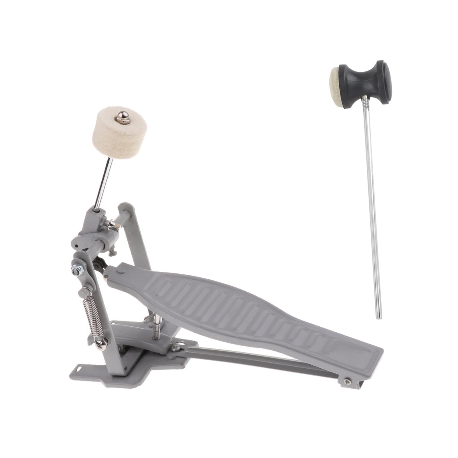 Set di 3 pedali a catena singola per grancassa, per batteria Jazz Performance, colore argento, 26 x 15 x 10 cm