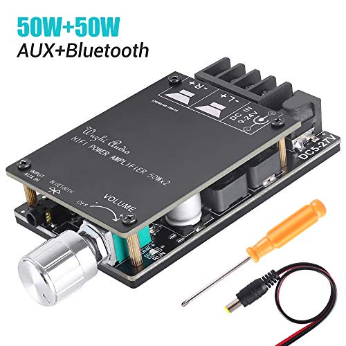 YEMIUGO Bluetooth Amplifier Board Module 2x50W Digital Stereo Audio Amp Board Dual Channel