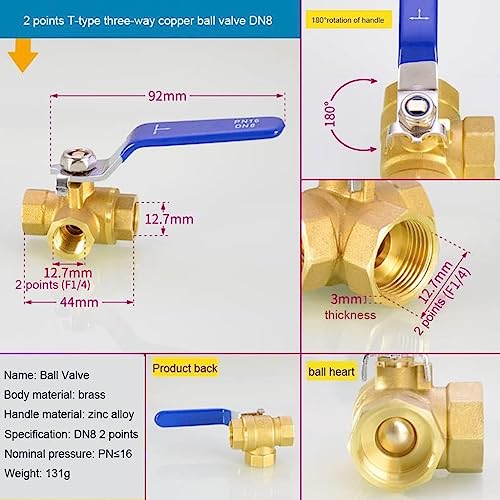 Interruptor de cobre tipo T de 3 vías para controlar tuberías de gas con total seguridad 2