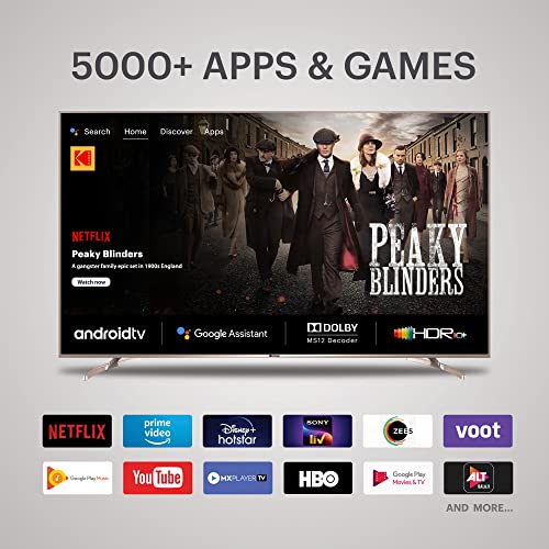 Image of Kodak 189 cm (75 Inches) 4K Ultra HD Certified Android LED TV 75CA9099 (Black)