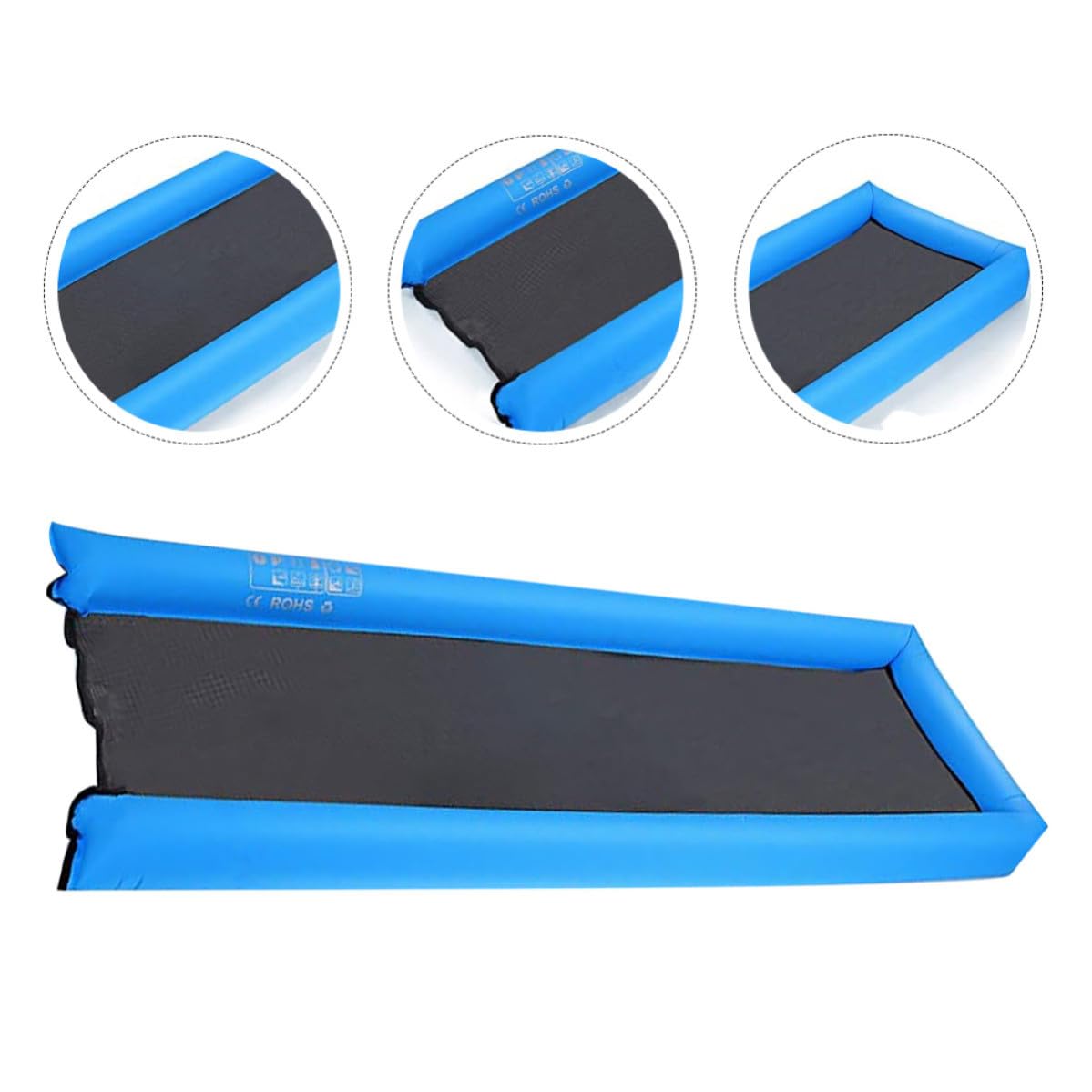 Aufblasbare Schwimmmatte Nylon, Tragbares Schwebebett Blau für Sommer