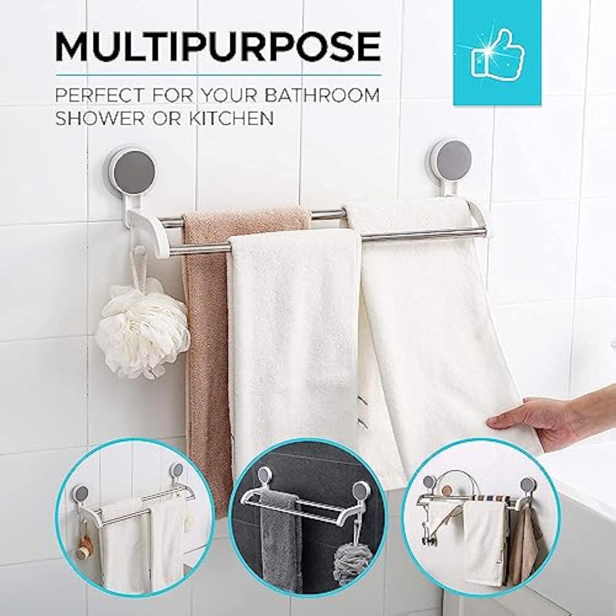 Volo Towel Rod for Bathroom and Kitchen