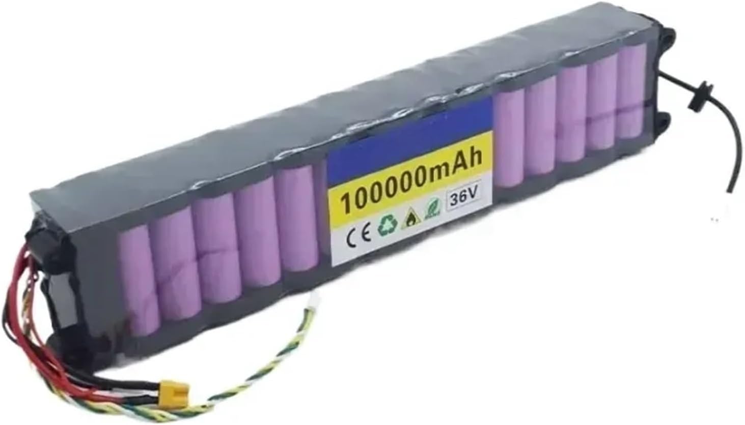 36V 100Ah Battery Pack Compatible With Xiaomi M365/Pro/1S Electric Scooter, 30km Long Range, BMS Protection + Charger Included, Scooter Accessories