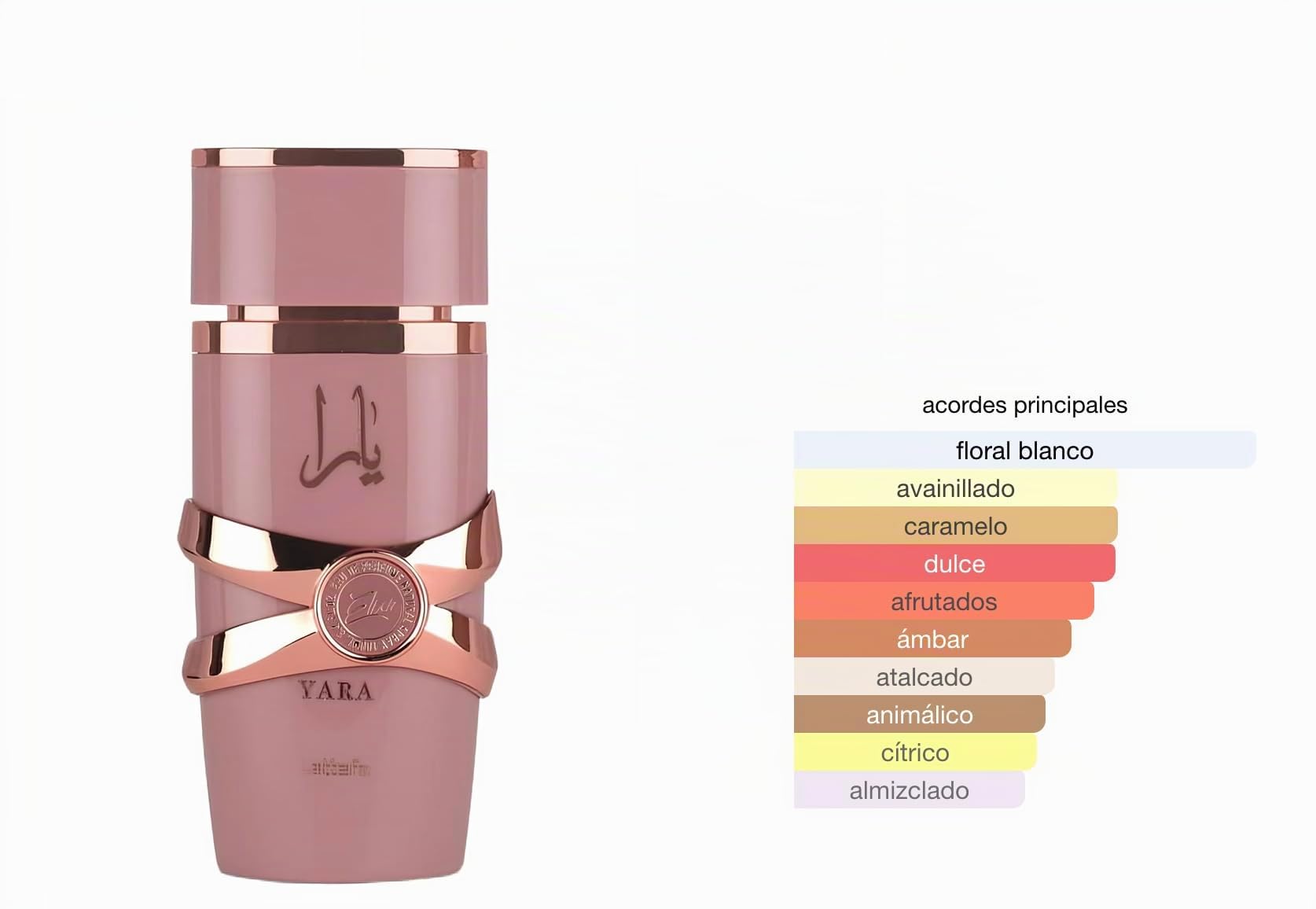 Lattafa Yara Elixir Eau de Parfum 100ml, Perfume Árabe para Mujer Dulce y de Larga Duración, Incluye Atomizador, Fragancia Femenina Duradera con Notas de Fresa S’mores, Jazmín y Vainilla (Yara Elixir)