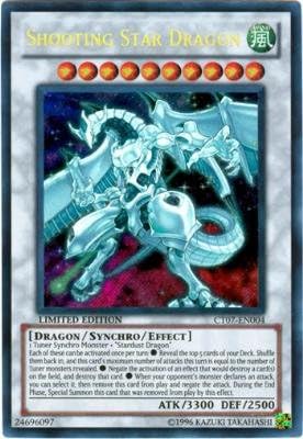 YuGiOh 5D's Collectible Tin Single Card Shooting Star Dragon CT07-EN004 Secret Rare Limited Edition Promo
