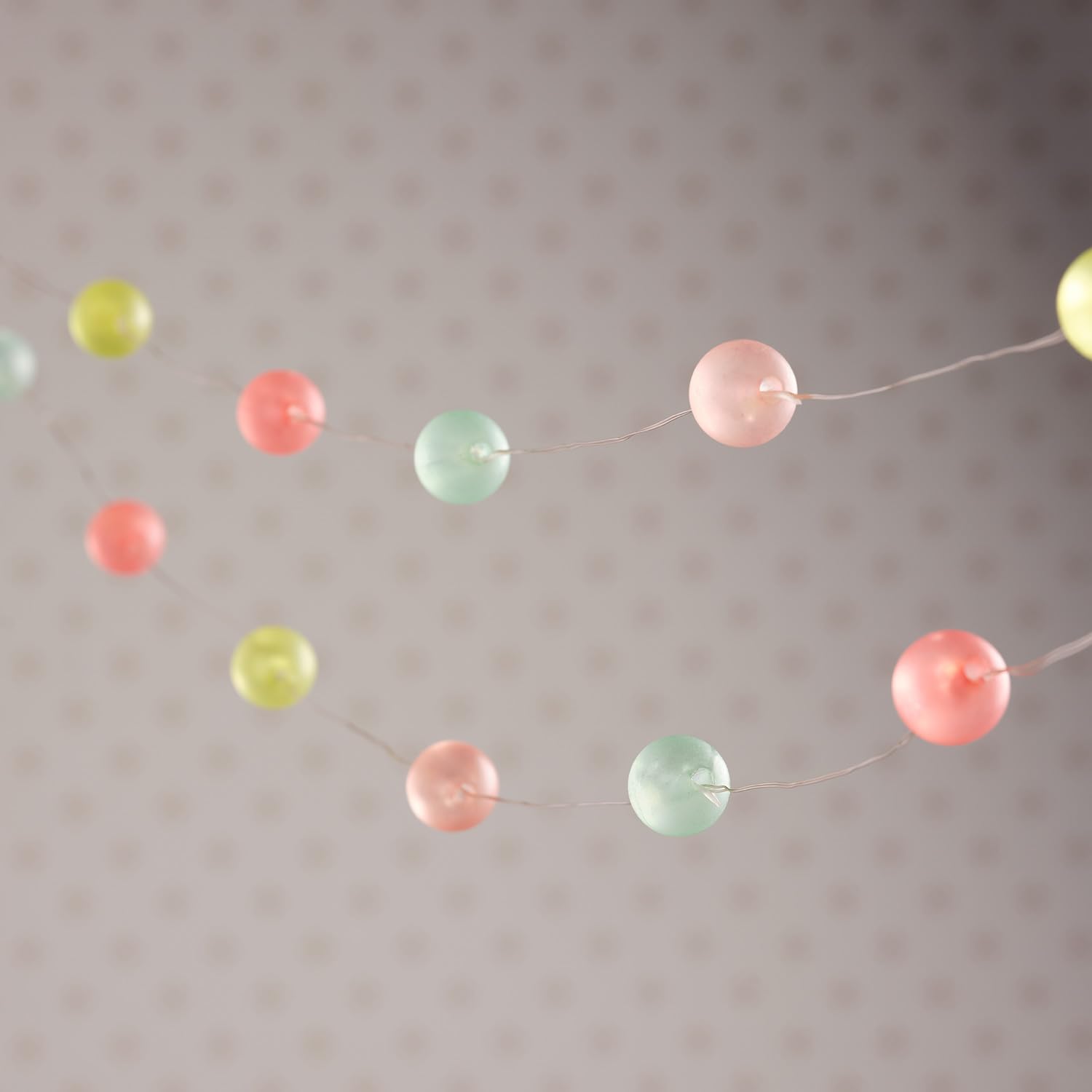 Lights4fun Guirlande Lumineuse D’Intérieur Avec 100 LED Blanc Chaud Sur