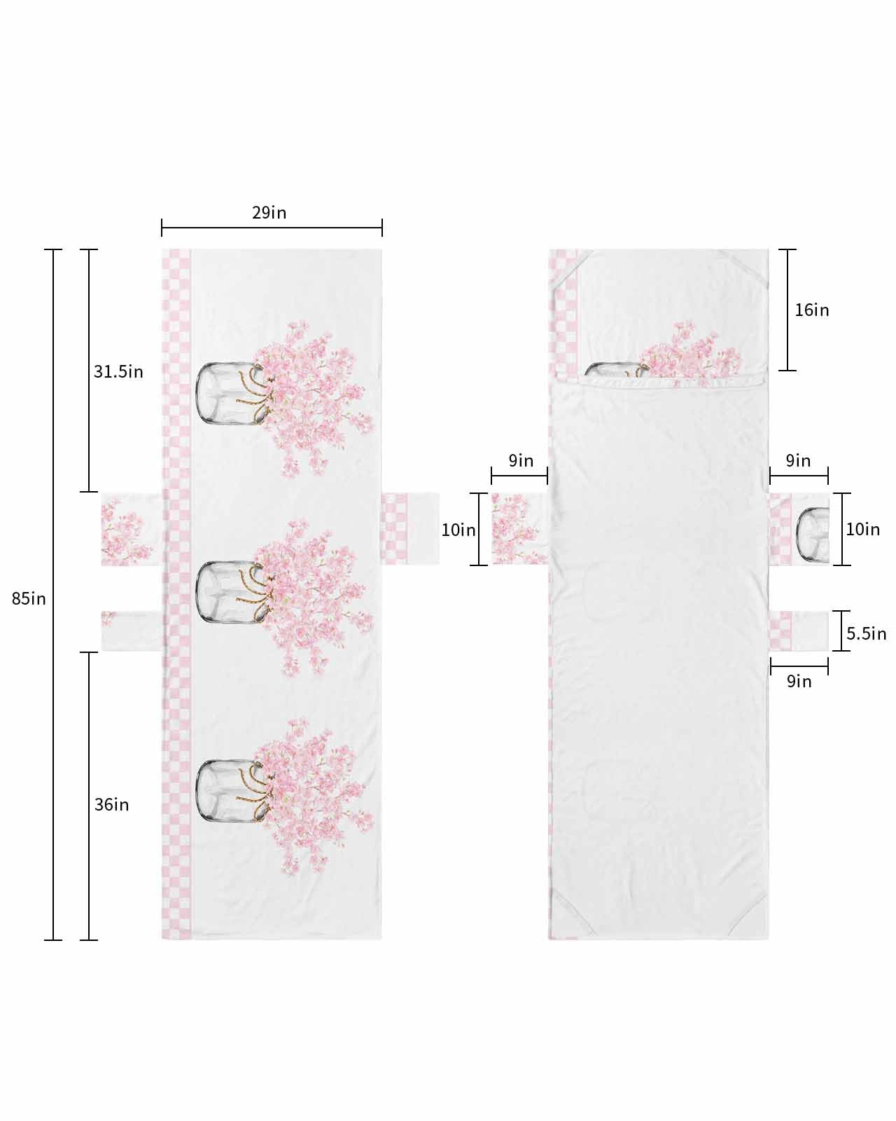 Floral Pink Plaid, Beach Lounge Chair Towel Cover, Soft Chaise Lounge Towel with Side Pockets Patio Pool Chairs Cover for Beach/Pool Sunbathing 29x85 Cherry Blossom Bottle Contemporary White
