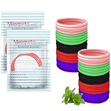 Powerruif 40 pezzi Multicolor Elastici Fascia per Capelli Nessun Metallo Elastici Morbidi, Trattamento Dei Pidocchi Ontrollo Dei Pidocchi Grandi Cravatte per Capelli Elastic