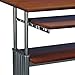 Safco 1929CY MUV Mobile Stand-Up Height-Adjustable Desk,Keyboard Storage, Steel Frame Construction, Durable Melamine Laminate Work Surface, 4 Wheels, Narrow Design