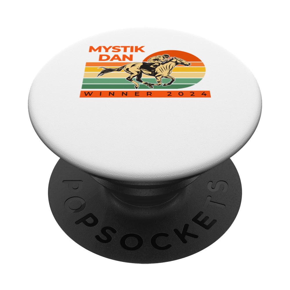 mystik dan winner 2024 funny retro PopSockets Standard PopGrip