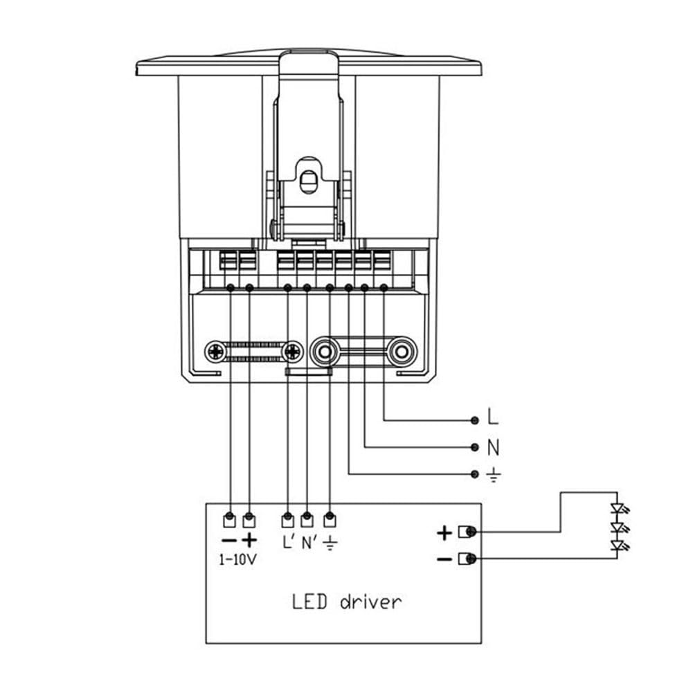 MSA012 Merrytek Mikrowellen Bewegungssensor 120-277V 1-10V Dimmbar Tageslichtsensor HF 5.8GHz Bewegungsmelder Deckenmontage IP20 LED Steuerung Büros Räume Erkennung bis 6m