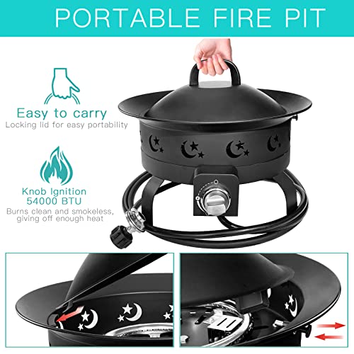 FOOPIT-Portable-Propane-Fire-Pit-Camping-Small-Smokeless-Gas-Firepit-Outdoor-Fireplace-Round-Steel-Bonfire-Pits-for-Outside