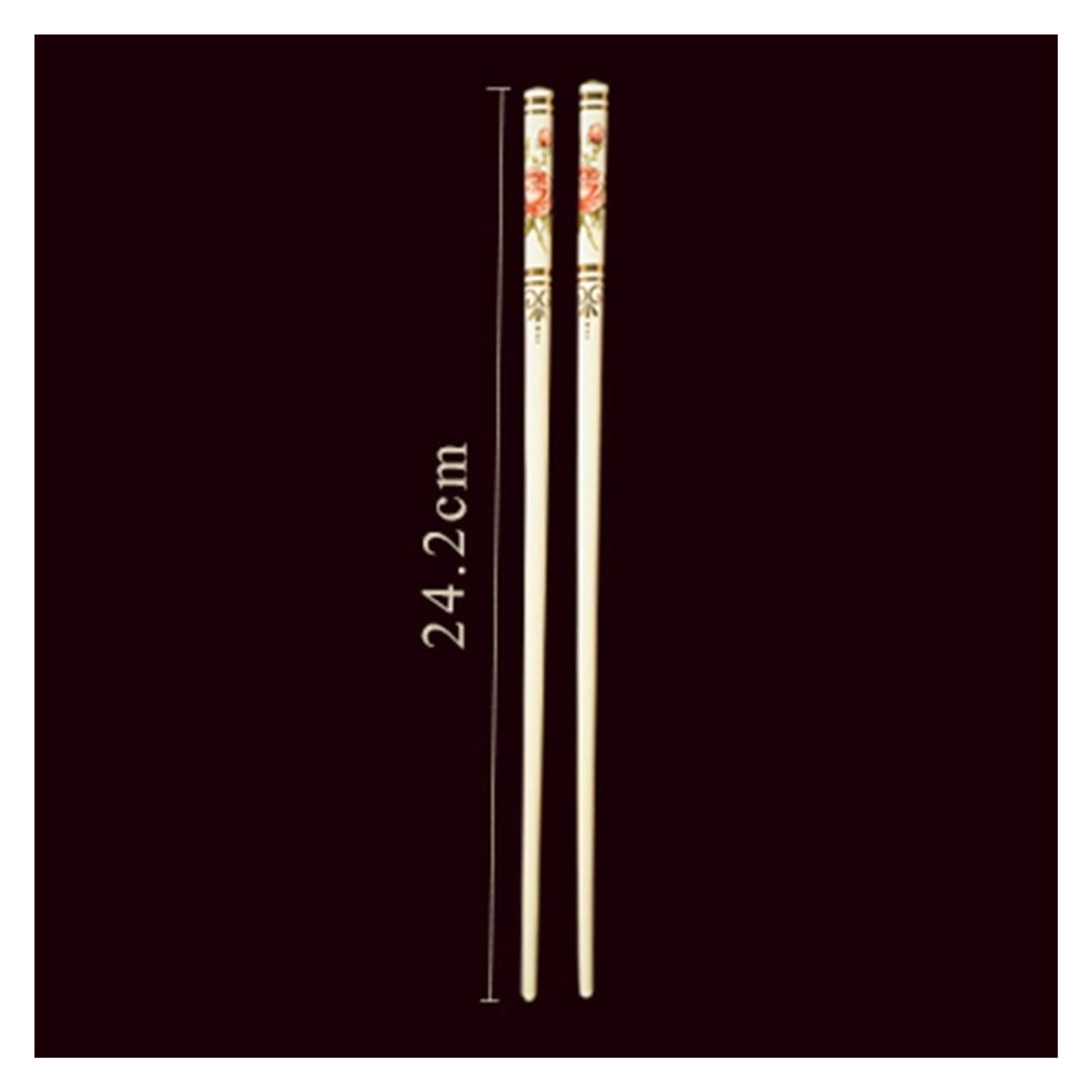 Jeu de baguettes, Baguettes chinoises en porcelaine blanche, coffret cadeau de qualité supérieure, 10 paires baguettes à sushi japonaises réutilisables, 24,2 cm A-6(6 pairs)