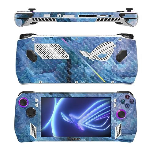 Image of MightySkins Carbon Fiber Skin Compatible with Asus ROG Ally - Typhoon | Protective, Durable Textured Carbon Fiber Finish | Easy to Apply, Remove, and Change Styles