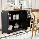 Zoom IMG-1 costway credenza buffet armadio di Zoom IMG-1 costway credenza buffet armadio di