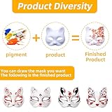 Zoom IMG-1 ayizhiniu 10pcs maschera bianca gatto Zoom IMG-1 ayizhiniu 10pcs maschera bianca gatto