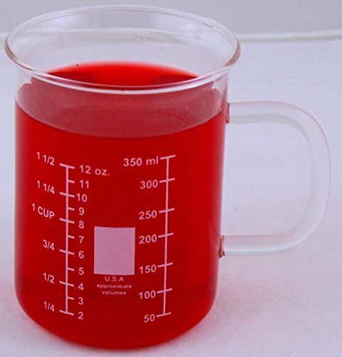 400ml Glass Beaker Mug Dual Scale