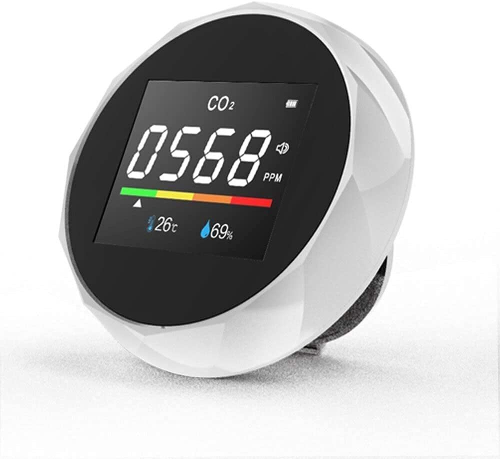 Détecteur CO2 NDIR RJJ pour éviter le confinement et moniteur de formaldéhyde blanc