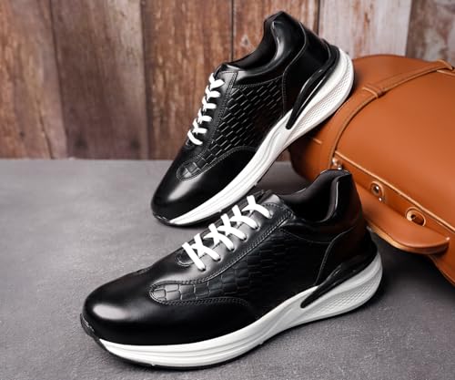 Image of LOUIS STITCH Men's Sneakers Shoes Casual Sneaker for Men Patina Finish Cushion Sole Breathable Inner (SNK-CCPL)