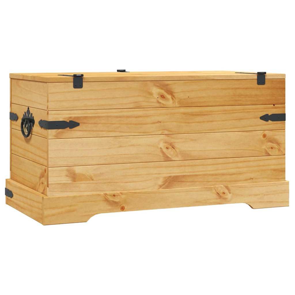 vidaXL Legno di Pino Messicano Cassapanca Corona Range Baule Cassa Panchina