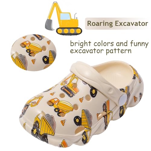 Image of Kids Clogs Boys Girls Toddler Dinosaur Slip on Slide Garden Shoes Cartoon Beach Pool Kids Clog Sandals Slippers Water Clogs