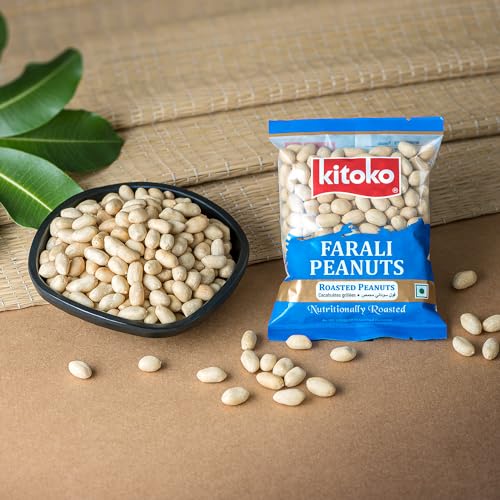 Image of Kitoko Roasted Farali Peanut without Skin 400gm Pack of 4, Khari Sing