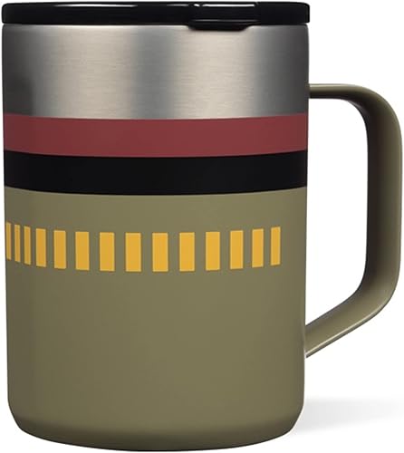 Miniatura 3 de Corkcicle Star Wars - Taza de café con triple aislamiento con tapa, vaso de campamento de acero inoxidable con asa, caliente durante más de 3 horas,