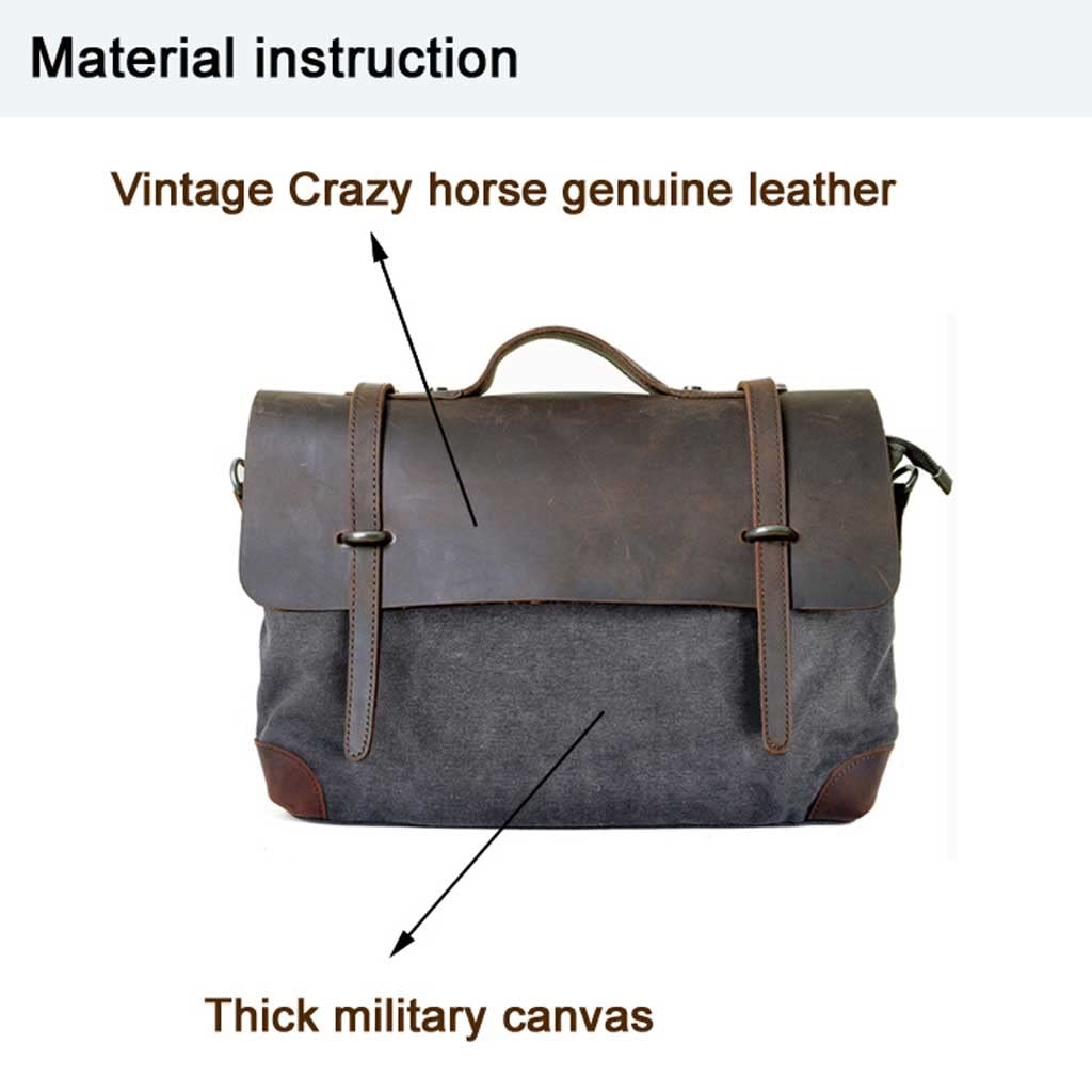 15 Inch Convertible Briefcase Men Business Handbag Messenger Bag Casual Laptop M 15 Inch Convertible Briefcase Men Business Handbag Messenger Bag Casual Laptop M