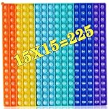 Multiplication Game Sheet DK-SIMINA Pop Fidget Math Toy 15x15 P0PP Fidgety Toy Bubble Pressure Relief Fidgety Game Multiplication Learn Math Bubble Multiplication Table Flash Cards