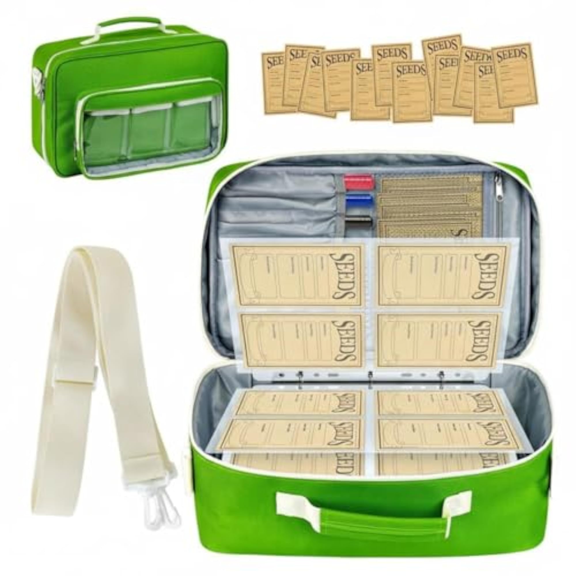 Sturdy 600D Textile Storage Organizer, Large Green