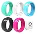 ARUA Women’s Silicone Rings | 5 Glossy Wedding Bands |Gift Box Included | Comfortable Rubber Rings for Active Ladies.