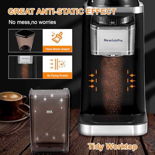 Espresso Grinder,No Blockage Burr Grinder,Antistatic Coffee Grinder