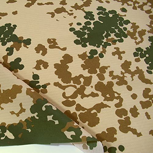 TOLKO Bundeswehr Camouflage Stoff aus Ripstop Nylon | Farbecht...