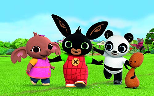 PARTYLANDIA, Cialda in Ostia per Decorazione Torte a Tema Bing, Cake Design, Commestibile, Senza Glutine