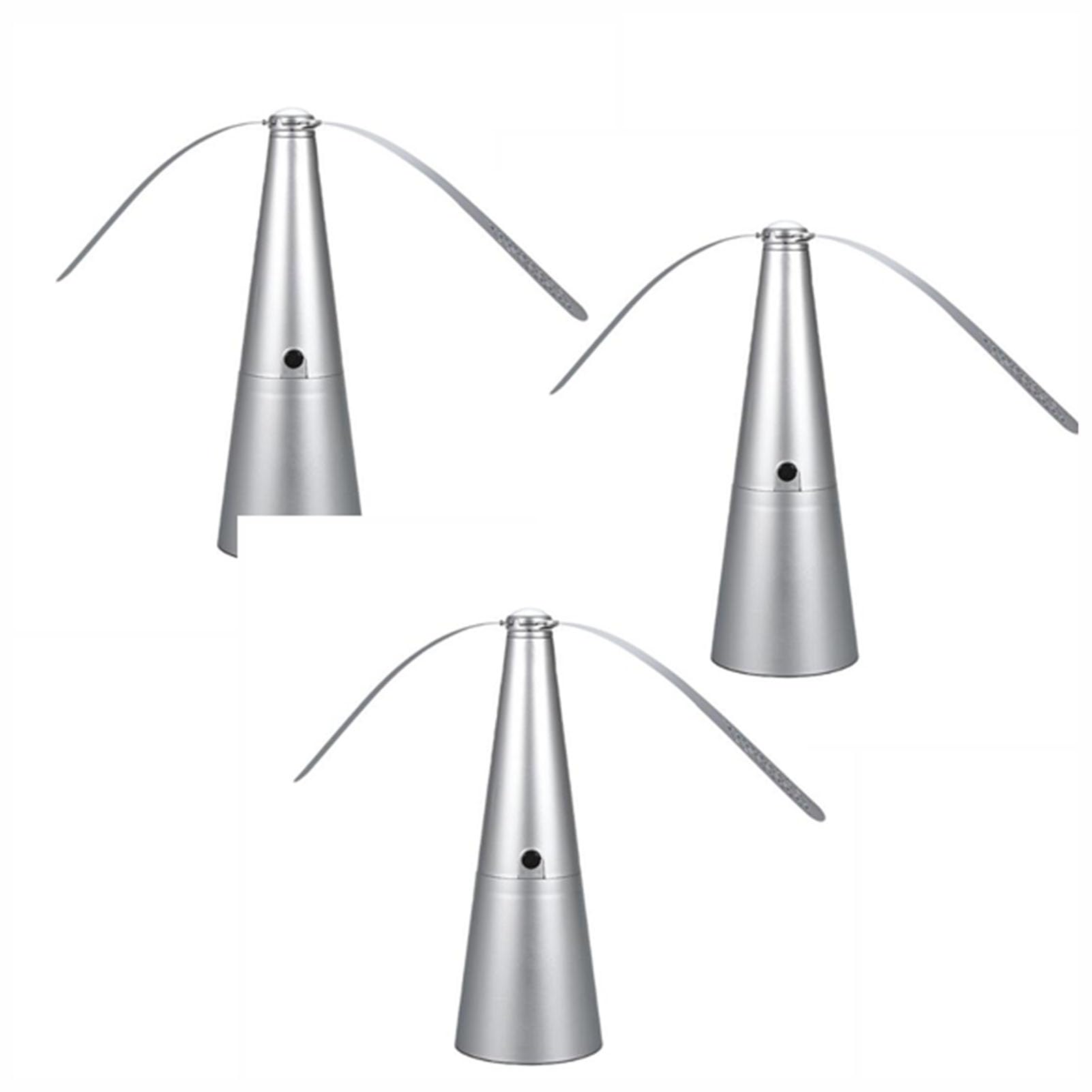 Ventola repellente per mosche elettrica, per interni, set da 3 pezzi per un efficace controllo di mosche e insetti vicino al cibo, design da tavolo per uso domestico