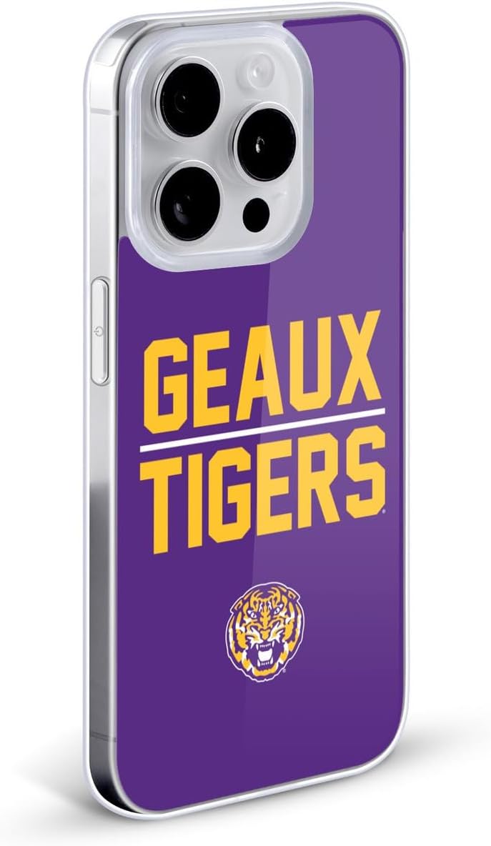 Head Case Designs Officially Licensed Louisiana State University LSU Geaux Tigers LSU Art Gel Case [Military Grade Protection] Compatible with Apple iPhone 14