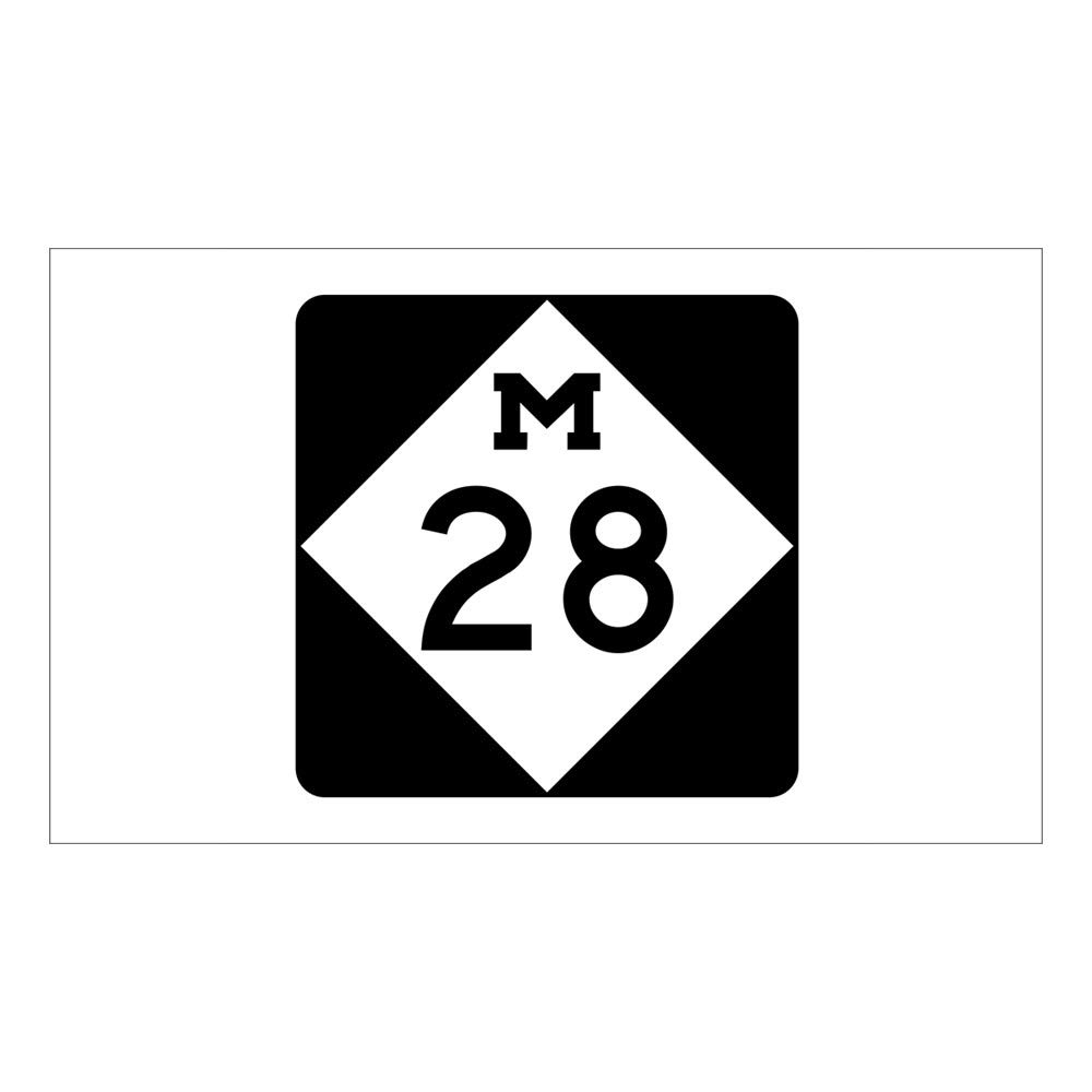 CNW Studio M-28, Michigan Decal Vinyl Bumper Sticker 5