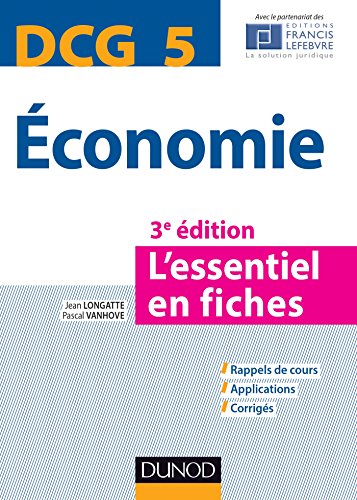 DCG 5 Economie - 3e éd. - L'essentiel en fiches