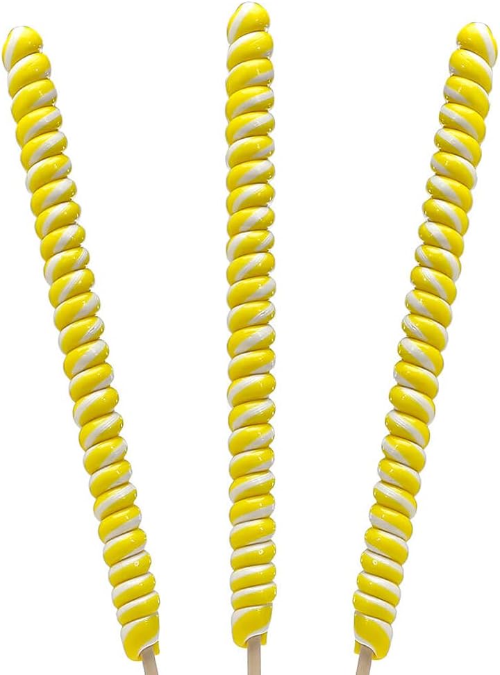 Tesla's Tremendously Tall 3-Ounce Twist Pops - 12-Piece Box (Yellow)