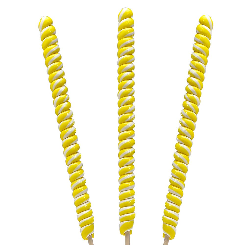 Tesla's Tremendously Tall 3-Ounce Twist Pops - 12-Piece Box (Yellow)