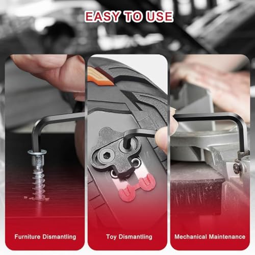 Image of Allen Key Set, AllenKeySet Tools Kit, 9pc Hex AllenKeySet In Plastic Box Packet Size AllenKeySetAllenKeys