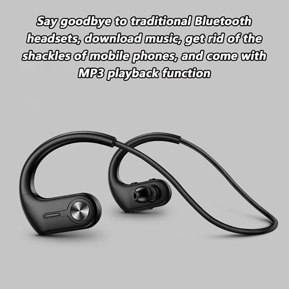 RSGK Odtwarzacz MP3, zestaw słuchawkowy do pływania, transmisja przewodnictwa kostnego, układ Bluetooth 5.0, wodoodporność IPX8, sport, bieganie, fitness, 32 G, zestaw słuchawkowy Bluetooth z pamięcią