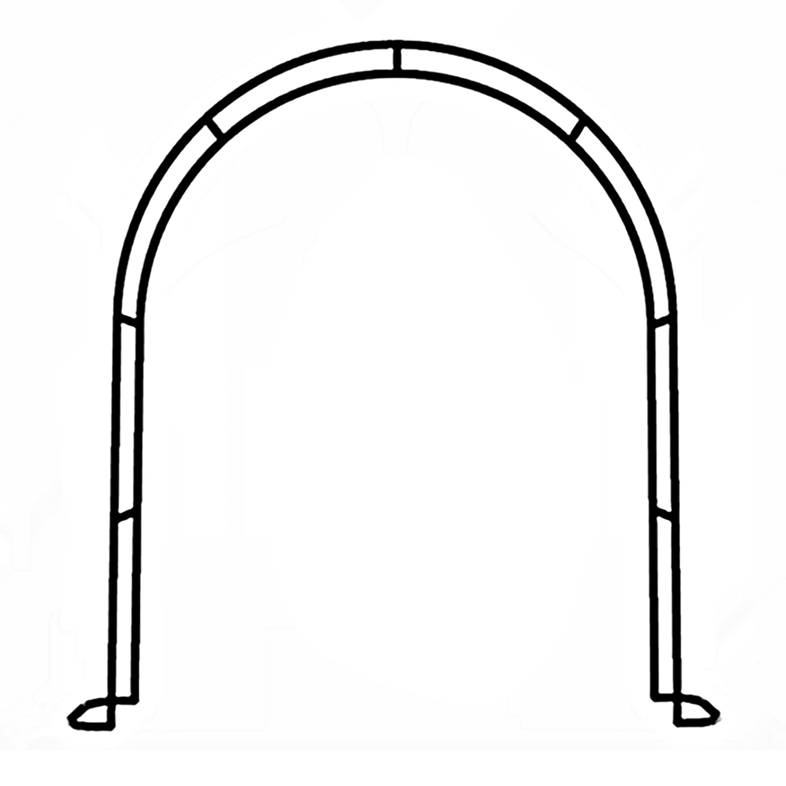 Galwanizowany metalowy łuk róży, odporny na warunki atmosferyczne, do ogrodu, patio i tarasu, elegancki łuk do roślin pnących i róż