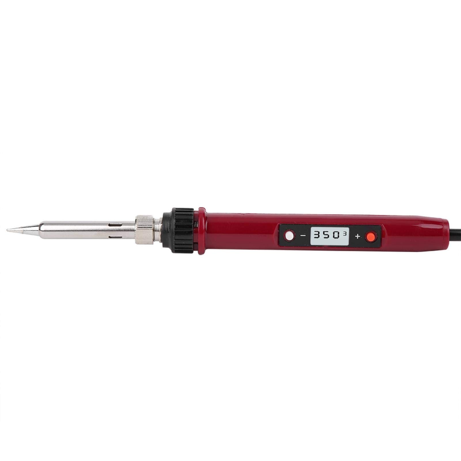 936H 80W Soldador eléctrico Pantalla digital Temperatura constante Hierro eléctrico Antióxido Rojo Soldador eléctrico Enchufe de la UE 220-240V