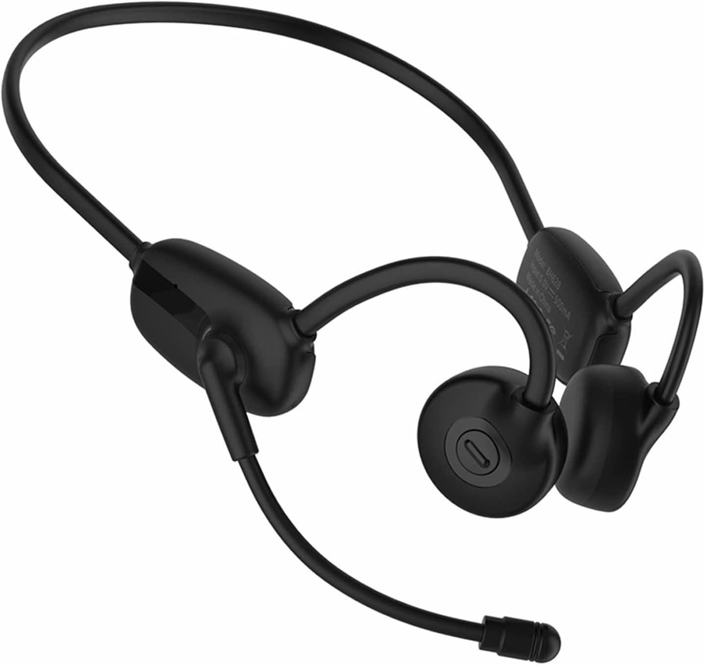 Casque à conduction osseuse Bluetooth avec micro réduction de bruit pour appels et cyclisme