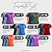 Lati Fashion 5 Pack Dry Fit Shirts for Women Workout Tops Short Sleeve V Neck Womens T Shirts for Yoga Running Pilates S-3X