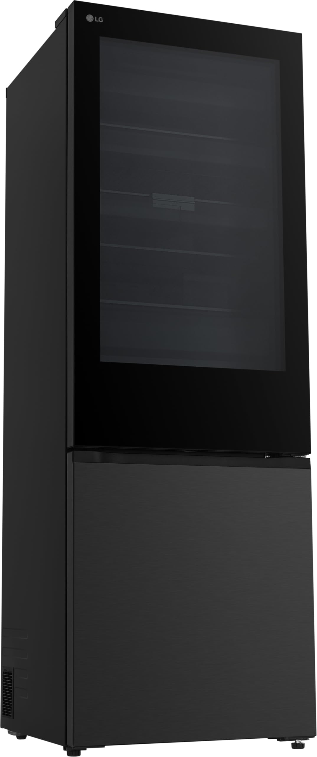 LG GBGW92GCEV Fit&Max Kühl-/Gefrierkombination (465 L, Energieklasse C) vollintegrierbar oder freistehend mit InstaView, FRESHConverter+, Total No Frost, MyBox, Schwarz