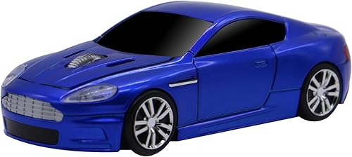 Miniatura 2 de ECOiNVA Ratón inalámbrico para coche, portátil, ratón de escritorio, ratón óptico, ratones USB de 2,4 GHz (azul)